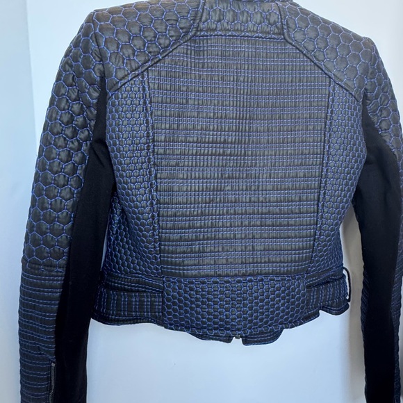 Bcbgmaxazria Runway Pilar Long sleeve Quilted zip up Jacket woman’s XXS - Picture 7 of 16